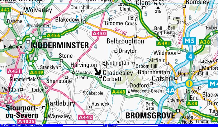 Kidderminster map
